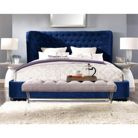 velvet bed frame queen curvy finley blue velvet bed in queen walmartcom velvet bed frame queen curvy finley blue velvet bed in queen walmartcom